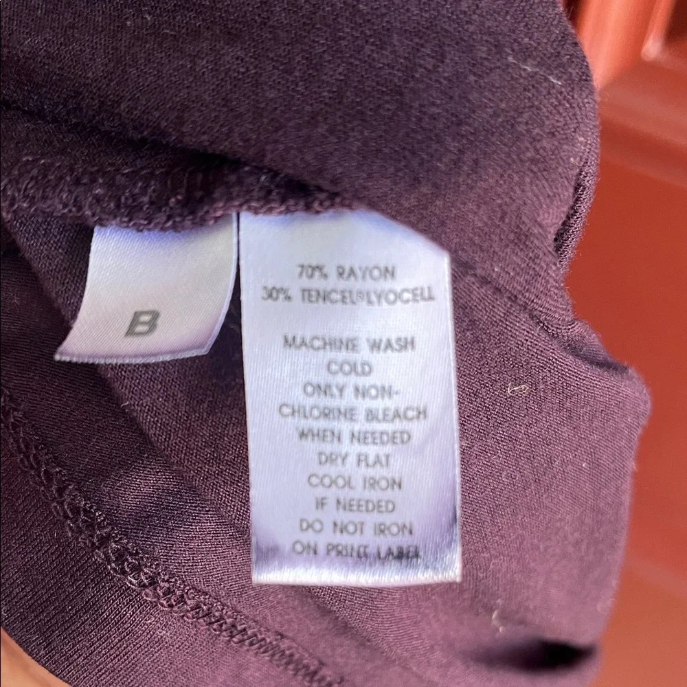 EUC Ann Taylor Loft Purple Drape Neck Long Sleeve Top (M) - Picture 6 of 6